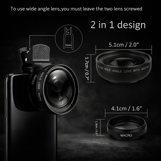 UltraView™ – 2-in-1 Kamera-Objektiv malksor